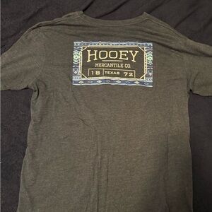 Hooey Mercantile Co. T-Shirt in Dark Gray and Blue
